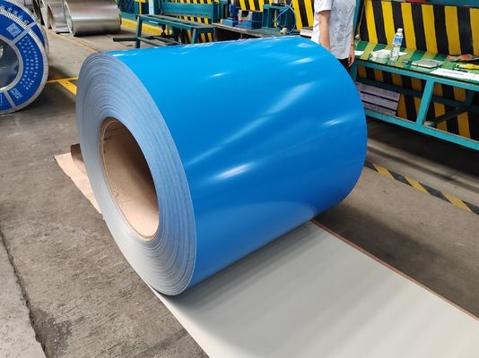 खरीदें Pre Painted Steel Coil with Back Coating Thickness 5-7μm Coil Weight 3-8MT and Width 700-1250mm for HVAC Automotive and Building Sectors online manufacture