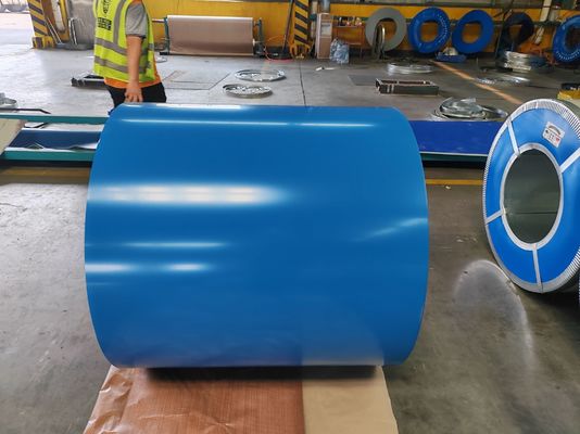 खरीदें Pre Painted Steel Coil with 5-7μm Back Coating Thickness 30-275g/m2 Zinc Coating and 508/610mm Coil ID for Industrial Equipment online manufacture